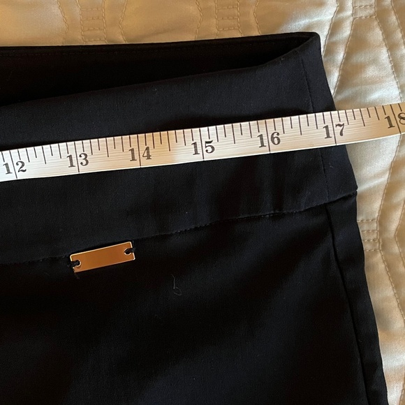 Sz 12P INC International Concepts Black Flare-Leg Pants - Picture 7 of 8